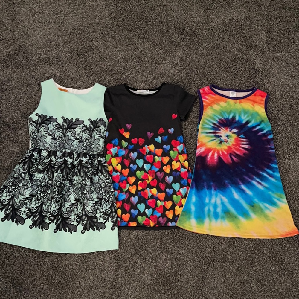Three girls dresses in size 10